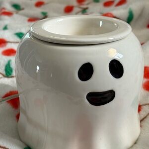 Pink Zebra Ceramic Ghost Wax Warmer - White and Black